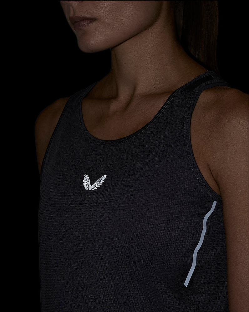 Women's Apex Lightweight Panelled Tank Top - Gunmetal