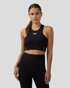 Women's Apex Aeromesh Longline Sports Bra - Black