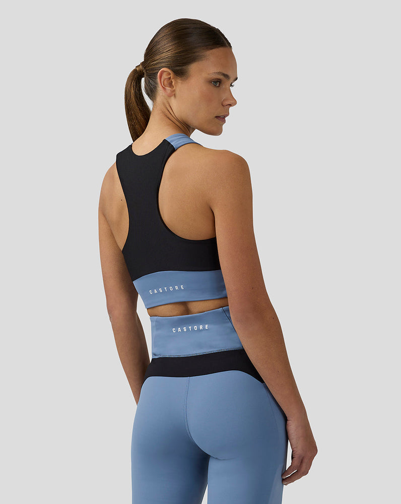 Women's Apex Aeromesh Longline Sports Bra - Light Blue