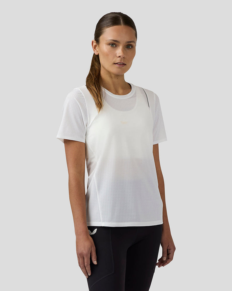 Women's Apex Short Sleeve Aeromesh Training T Shirt - White