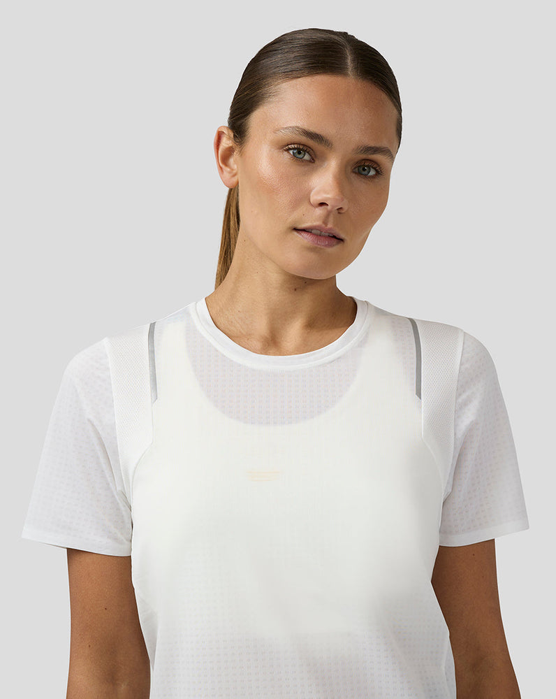 Women's Apex Short Sleeve Aeromesh Training T Shirt - White