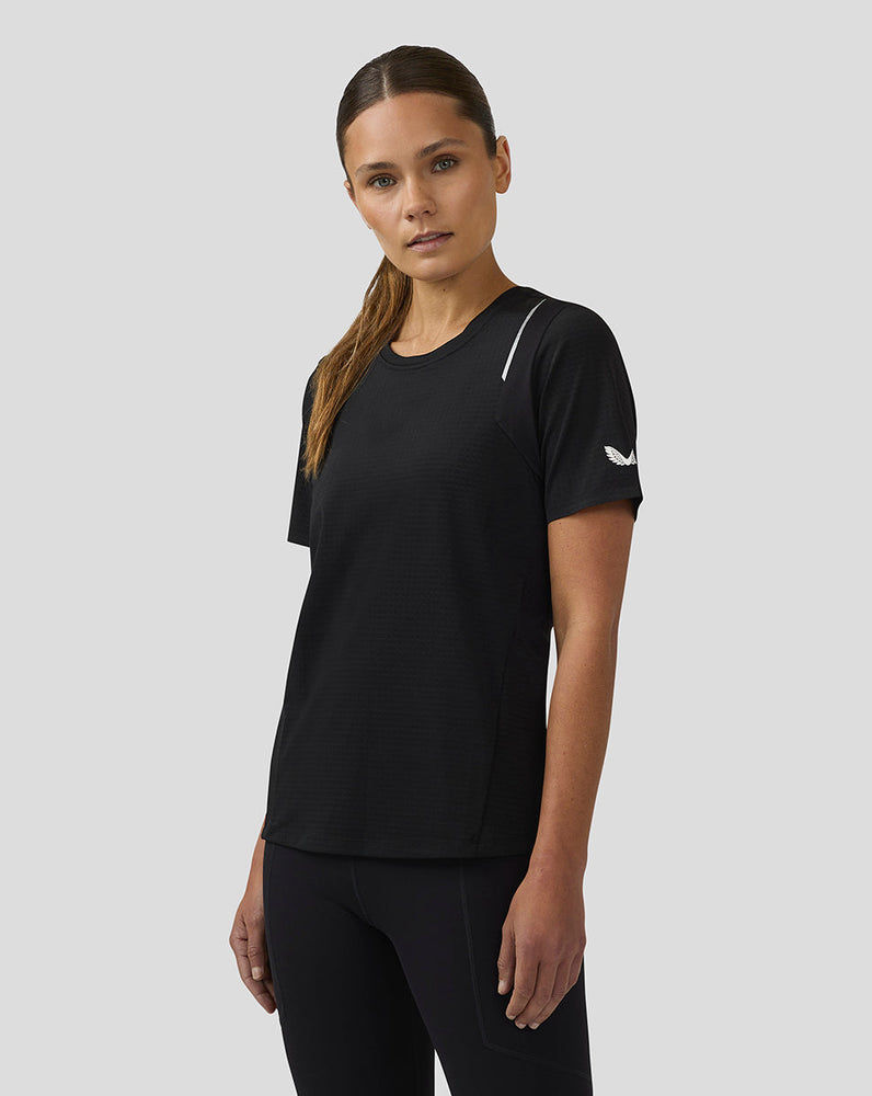 Women's Apex Short Sleeve Aeromesh Training T Shirt - Black