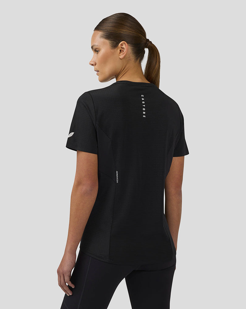 Women's Apex Short Sleeve Aeromesh Training T Shirt - Black