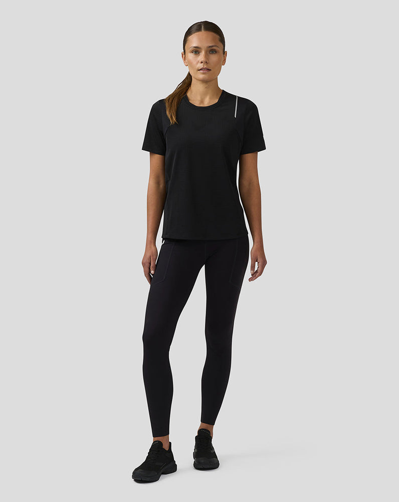 Women's Apex Short Sleeve Aeromesh Training T Shirt - Black