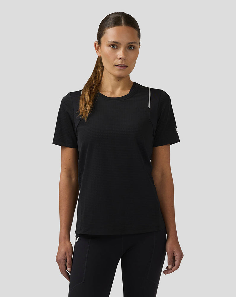 Women's Apex Short Sleeve Aeromesh Training T Shirt - Black