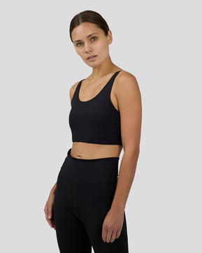 Women's Flow Training Low Impact Crop Sports Bra - Black