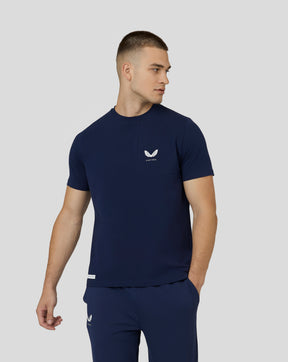 Men's Graphic Cotton T-Shirt - Navy