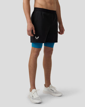 Men's Flow Lightweight 2-in-1 Shorts - Dark Aqua