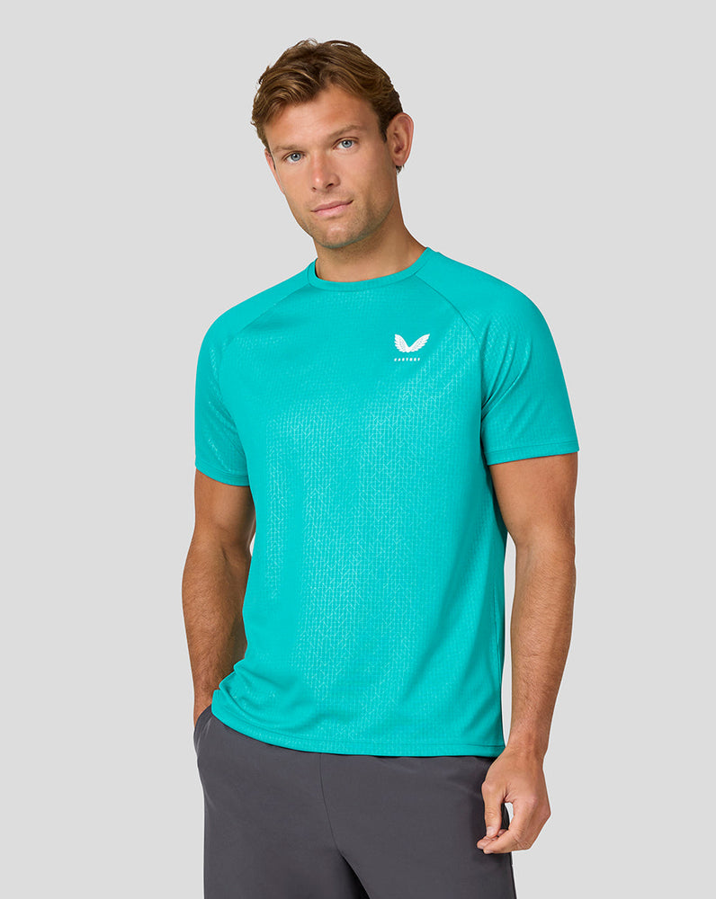 Men's Adapt Short Sleeve Printed T Shirt - Aqua