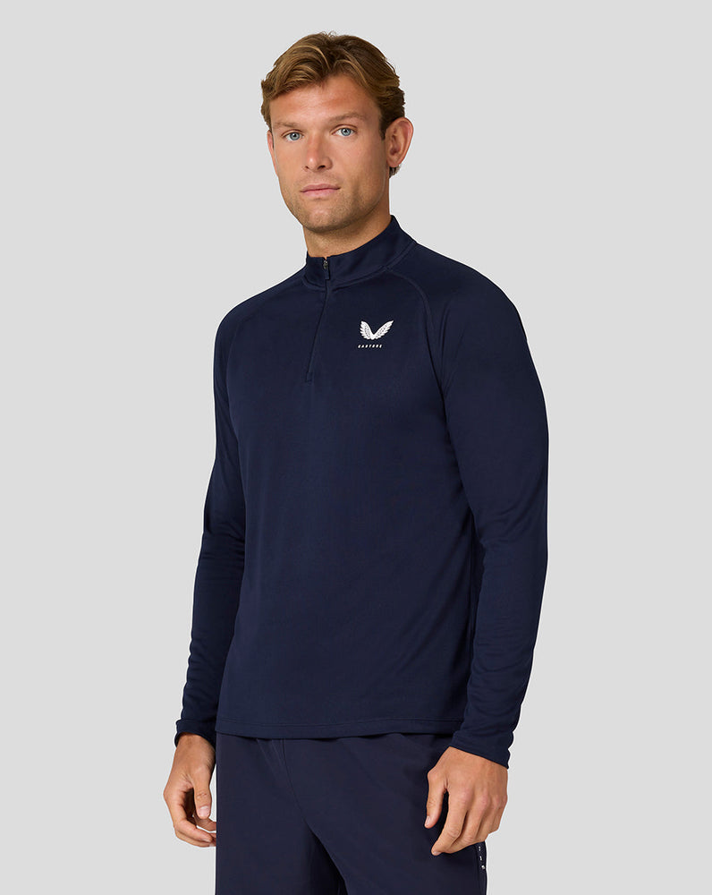 Men's Adapt Long Sleeve Lightweight Quarter Zip Top - Midnight Navy