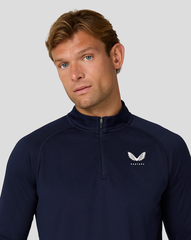 Men's Adapt Long Sleeve Lightweight Quarter Zip Top - Midnight Navy