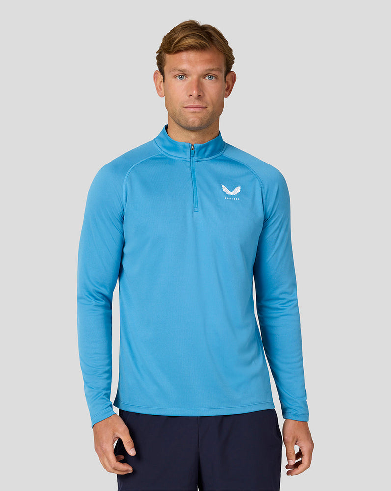 Men's Adapt Long Sleeve Lightweight Quarter Zip Top - Corn Blue