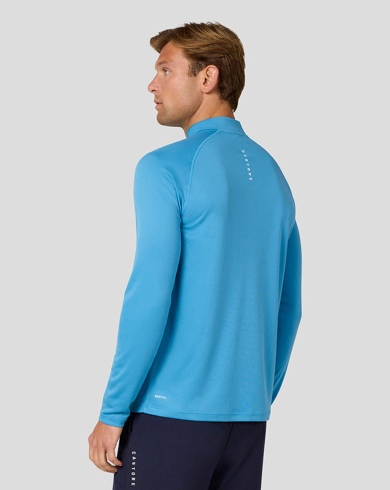 Men's Adapt Long Sleeve Lightweight Quarter Zip Top - Corn Blue