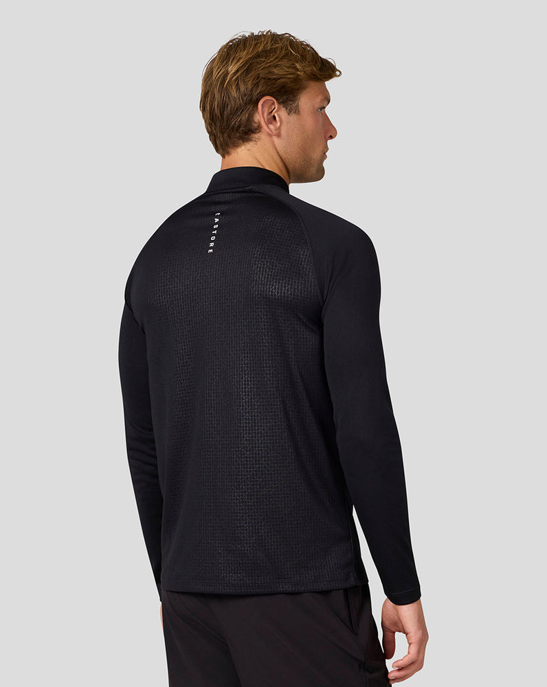 Men's Adapt Long Sleeve Lightweight Quarter Zip Top - Black