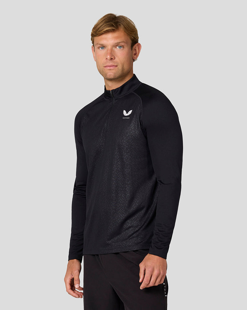 Men's Adapt Long Sleeve Lightweight Quarter Zip Top - Black