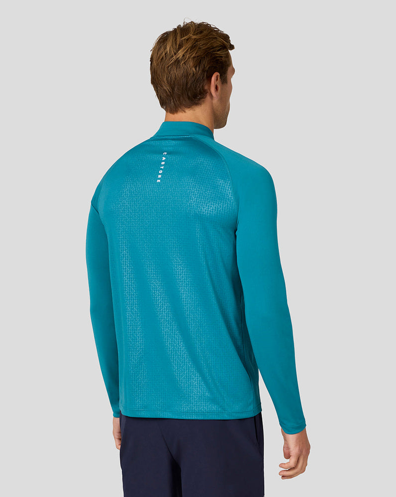 Men's Adapt Long Sleeve Lightweight Quarter Zip Top - Dark Aqua