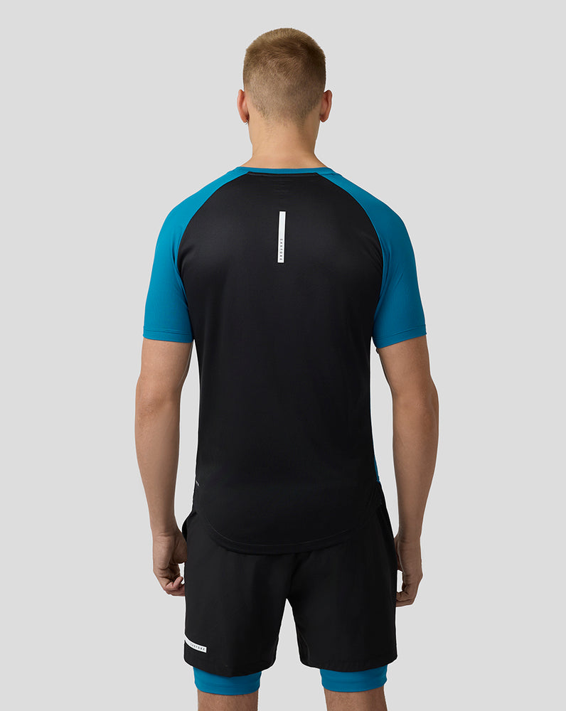 Men's Flow Short Sleeve Breathable Gym T Shirt - Dark Aqua