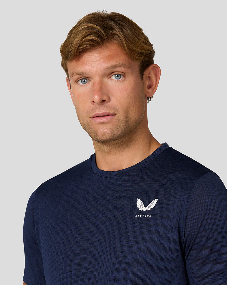 Men's Apex Short Sleeve Engineered Knit T Shirt - Midnight Navy