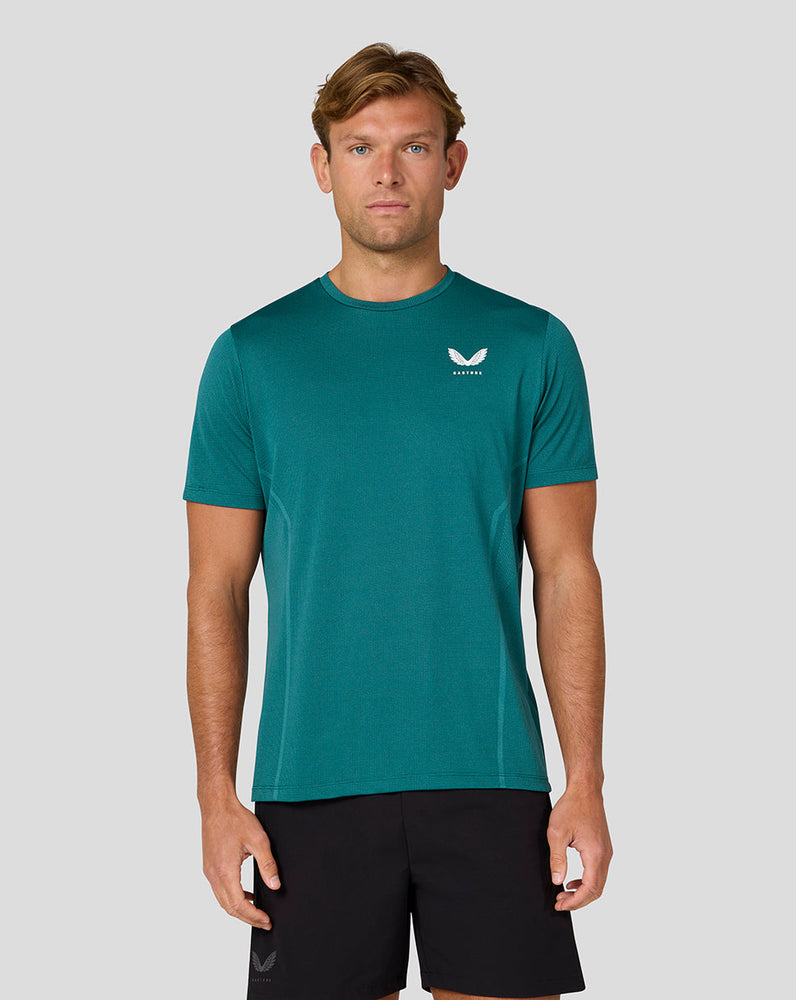 Men's Apex Short Sleeve Engineered Knit T Shirt - Bright Aqua