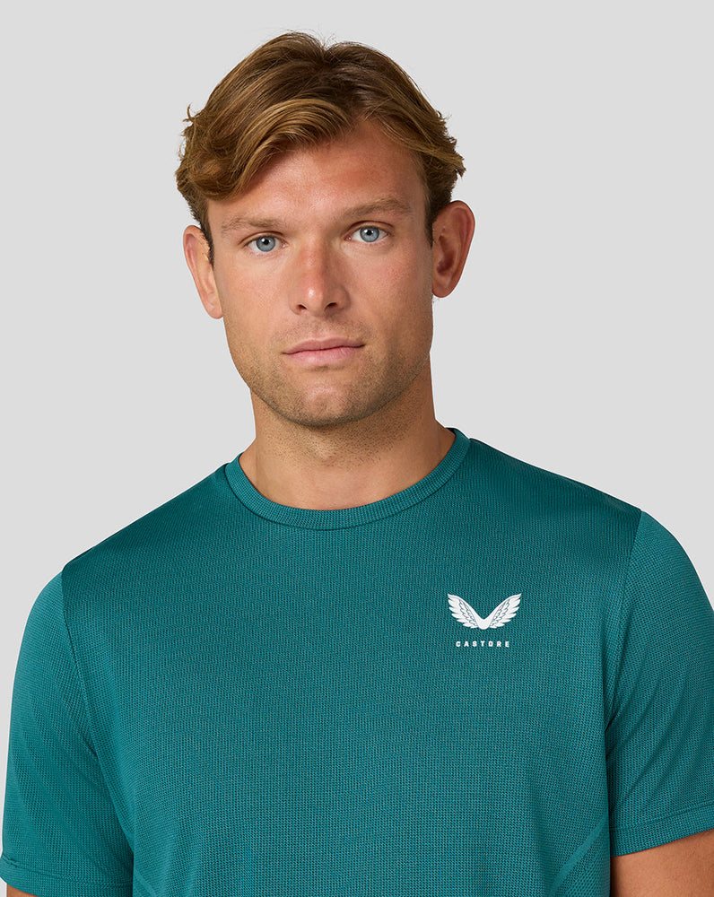 Men's Apex Short Sleeve Engineered Knit T Shirt - Bright Aqua