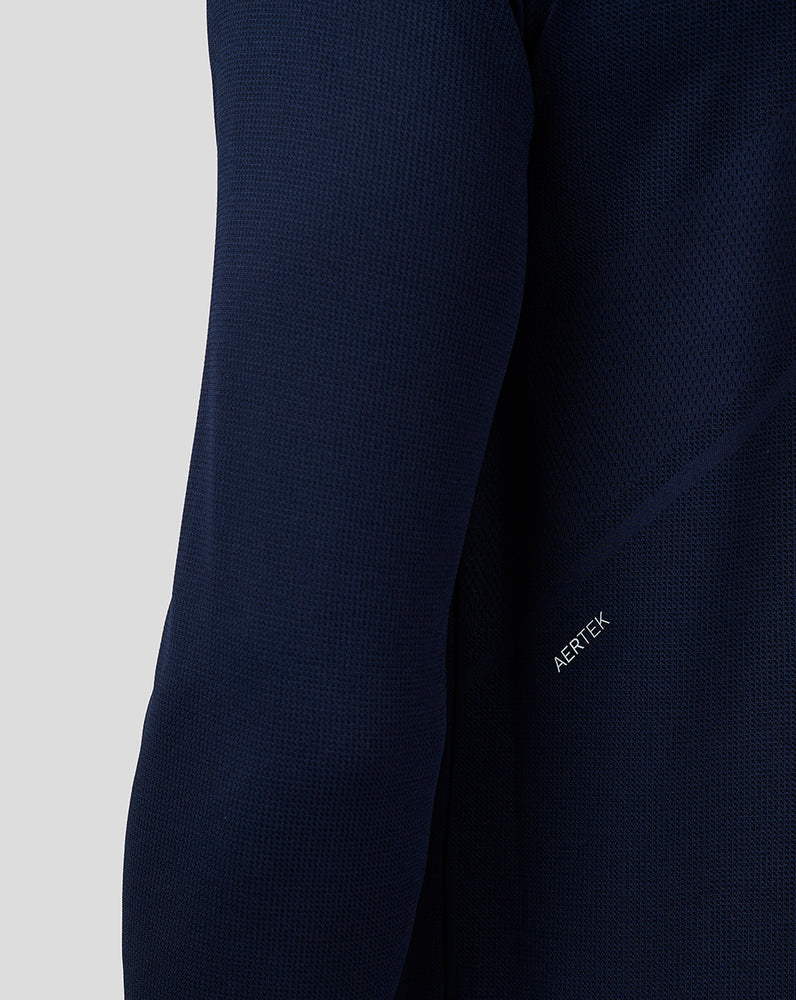 Men's Apex Long Sleeve Engineered Knit Quarter Zip Top - Midnight Navy