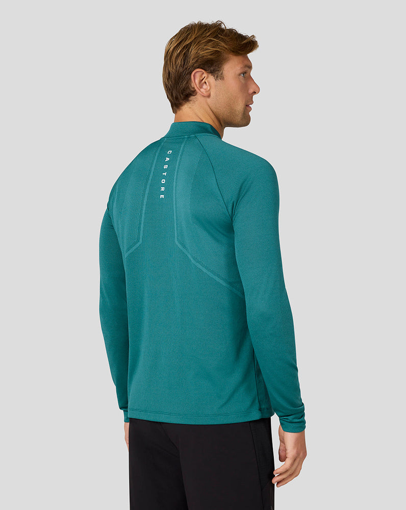 Men's Apex Long Sleeve Engineered Knit Quarter Zip Top - Bright Aqua