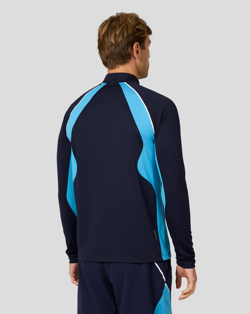 Men's Tennis Aeromesh 1/4 Zip - Midnight Navy