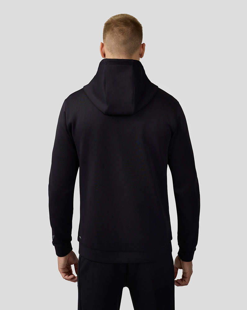 Men’s Scuba Long Sleeve Zip Through Hoodie – Black