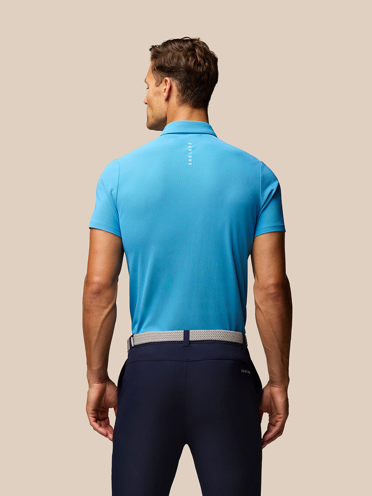 Men's Golf Short Sleeve Club Essential Polo - Corn Blue