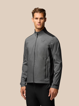 Men's Golf Long Sleeve Waterproof Jacket - Gunmetal