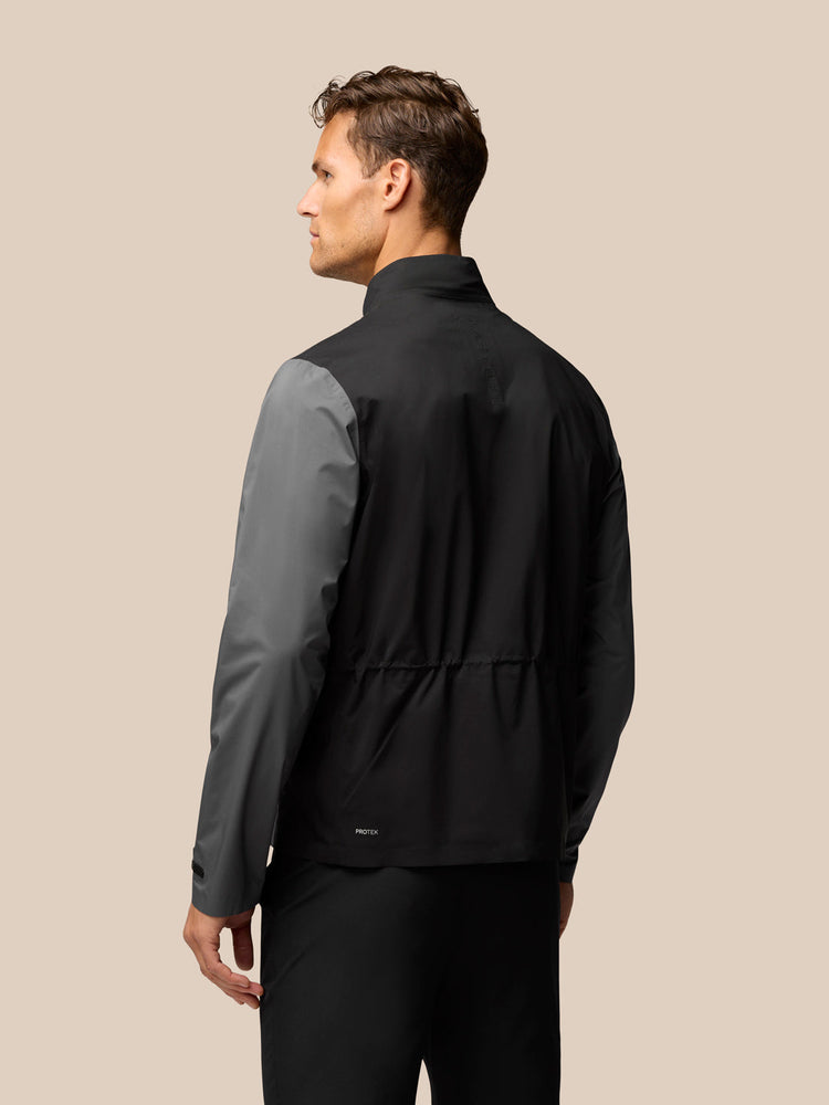 Men's Golf Long Sleeve Waterproof Jacket - Gunmetal