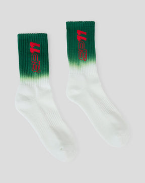 ORACLE RED BULL RACING CHECO DRIVER SOCKS - GREEN/WHITE