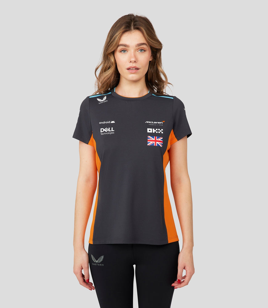 Womens McLaren Replica Set Up T-Shirt Lando Norris Phantom/Papaya