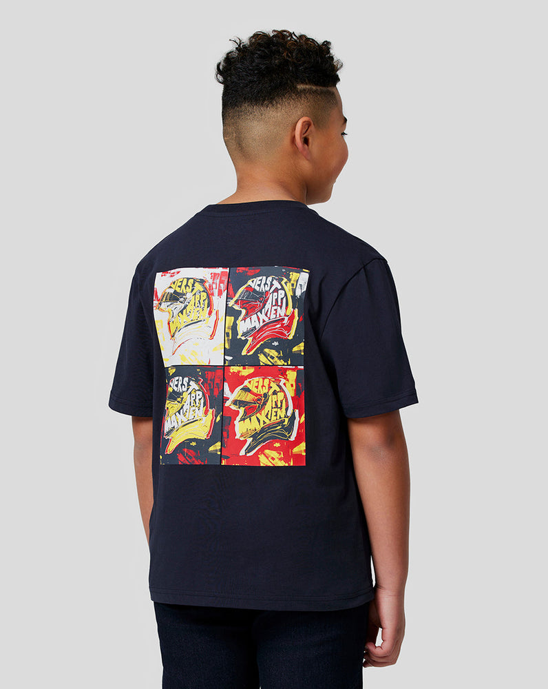 Oracle Red Bull Racing Juniors Max Pop Art Oversized Tee - Night Sky