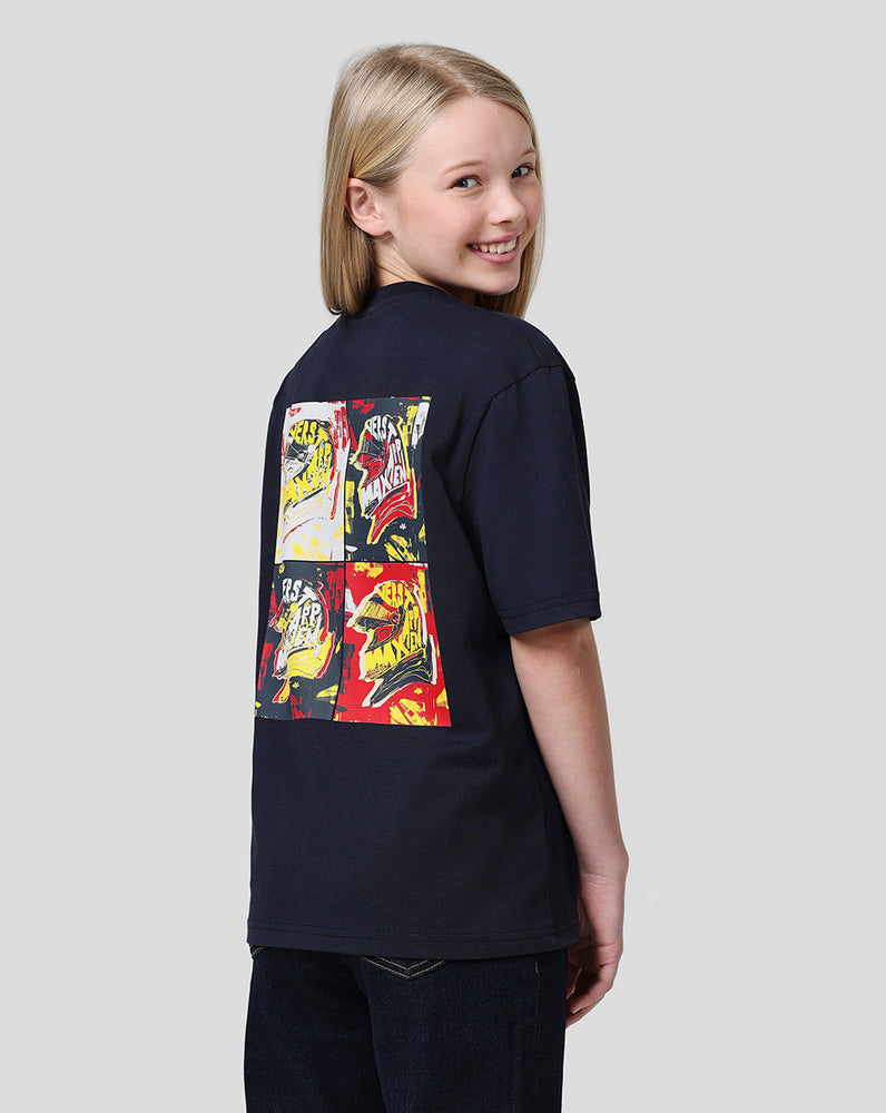 Oracle Red Bull Racing Juniors Max Pop Art Oversized Tee - Night Sky