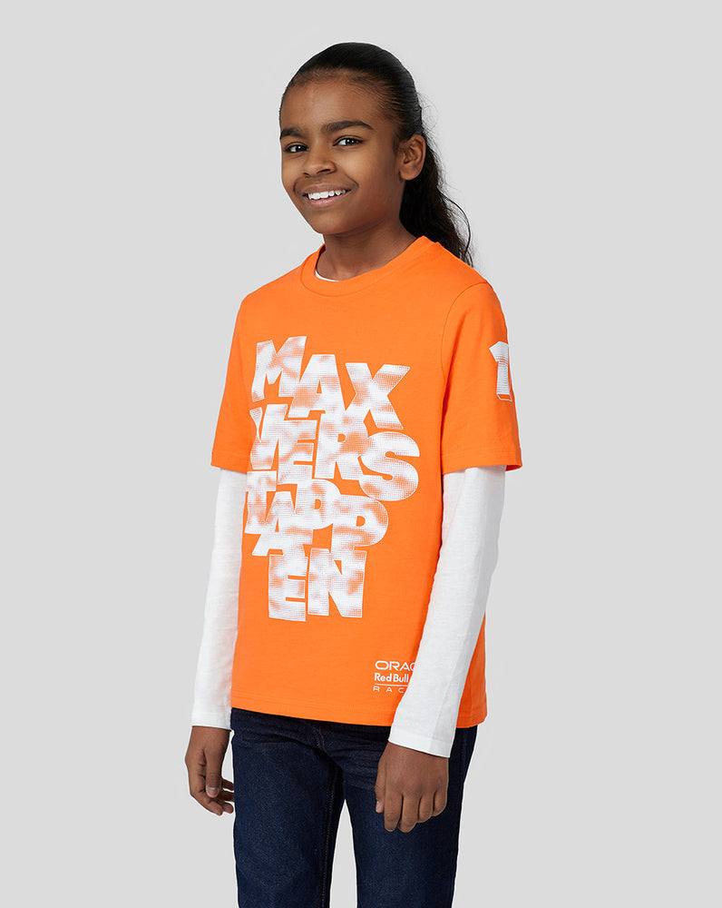 Oracle Red Bull Racing Juniors Max Expression Tee - Exotic Orange