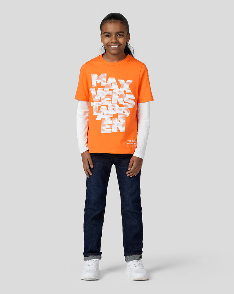 Oracle Red Bull Racing Juniors Max Expression Tee - Exotic Orange