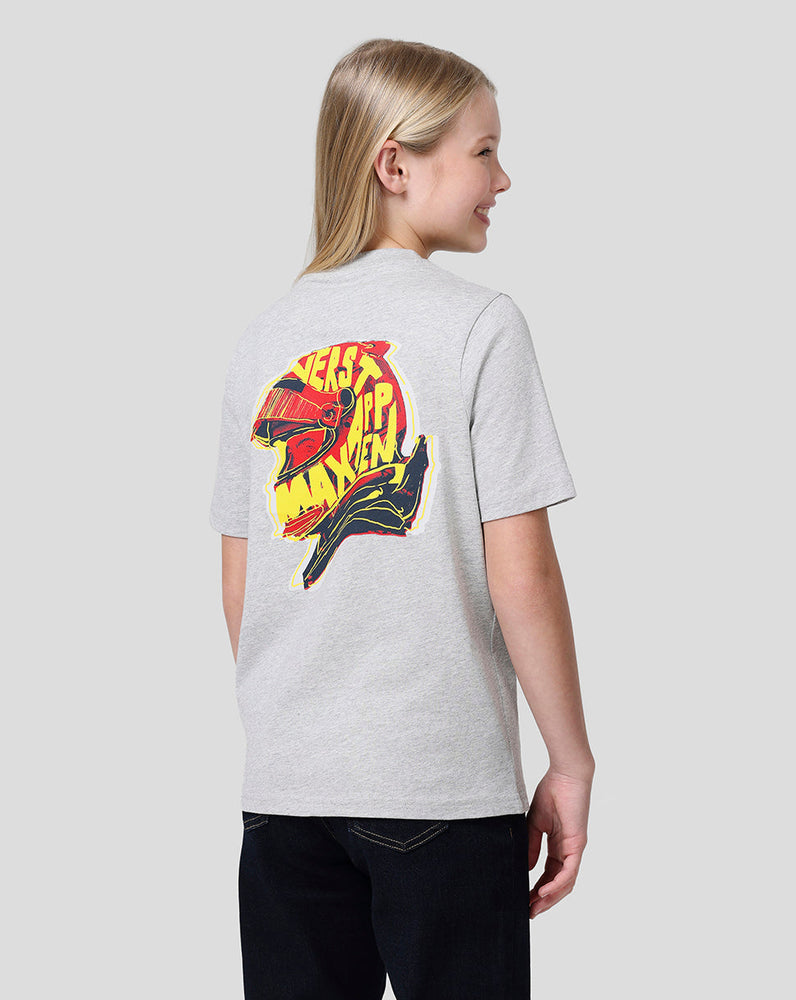 Oracle Red Bull Racing Juniors Max Helmet Tee - Grey Marl