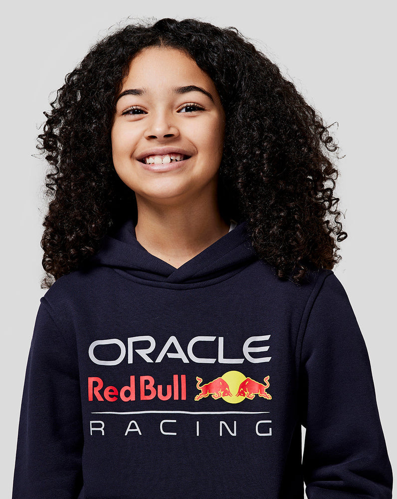 Oracle Red Bull Racing Juniors Core Overhead Hoodie - Full Colour Logo - Night Sky