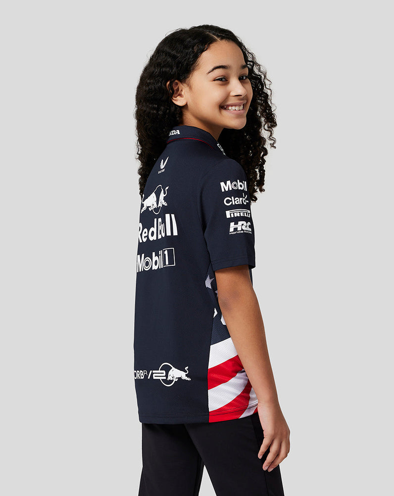 Oracle Red Bull Racing Junior Official Teamline America Race Team Polo - Night Sky