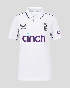 England Cricket 24/25 Junior Test Short Sleeve Shirt