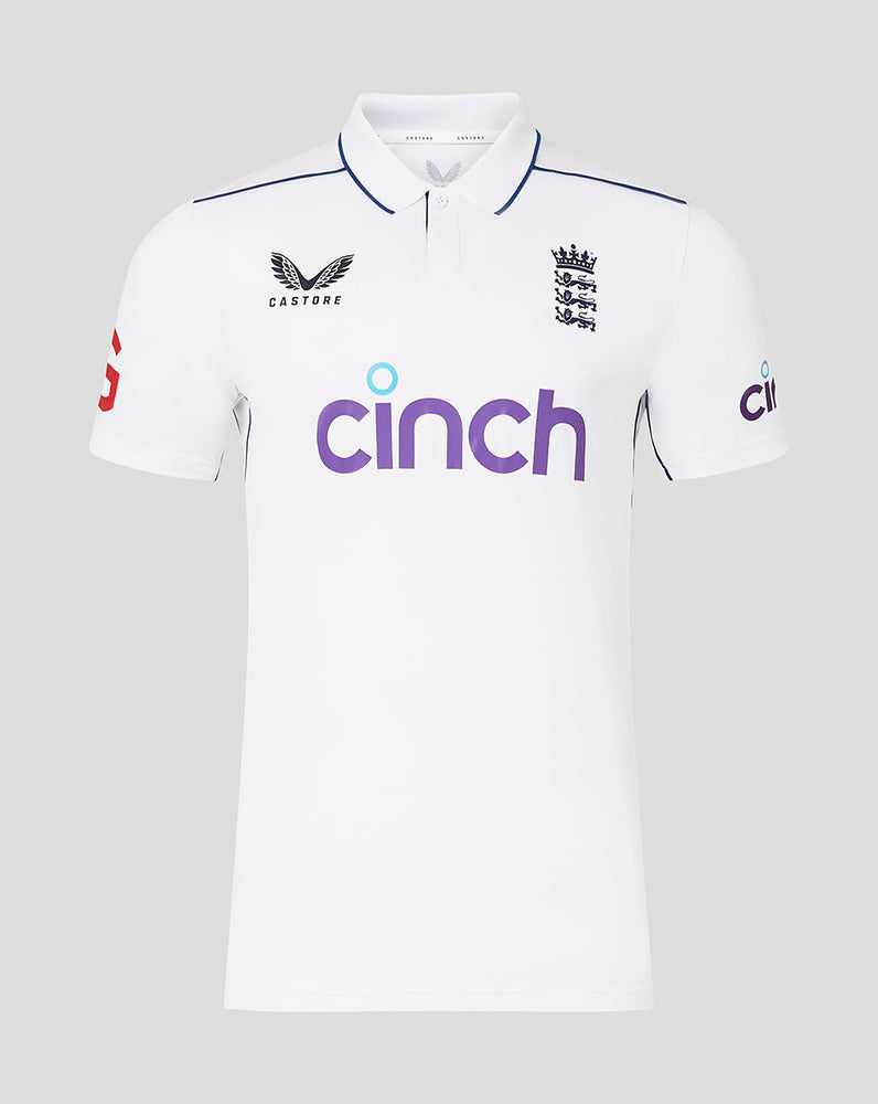 England Cricket 24/25 Men's Test Short Sleeve Shirt