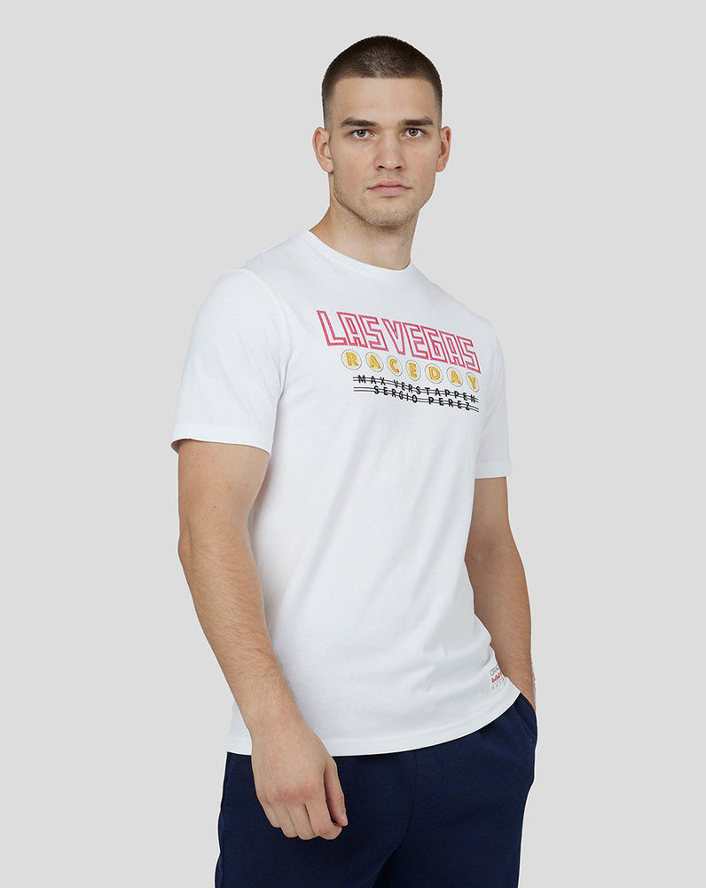 Oracle Red Bull Racing Unisex Short Sleeve T-Shirt Las Vegas - White