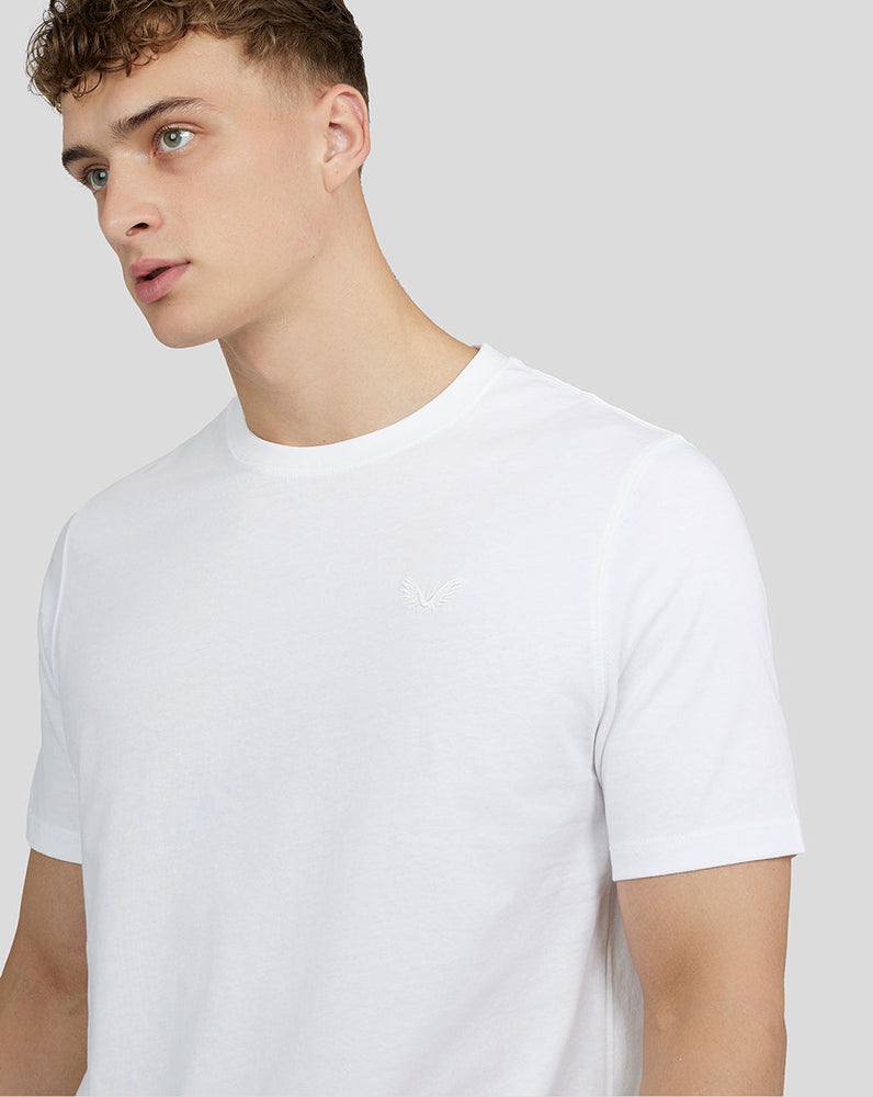 Men's Embroidered Logo T-shirt - White