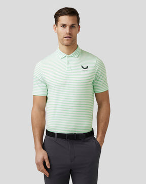 Men's Golf Yarn Dye Stripe Polo - Lime