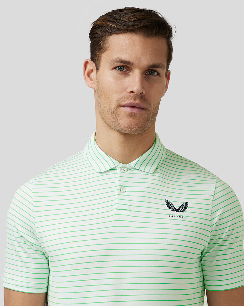 Men's Golf Yarn Dye Stripe Polo - Lime