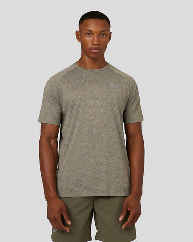 Men’s Flow Short Sleeve Panel T-Shirt - Olive/Khaki