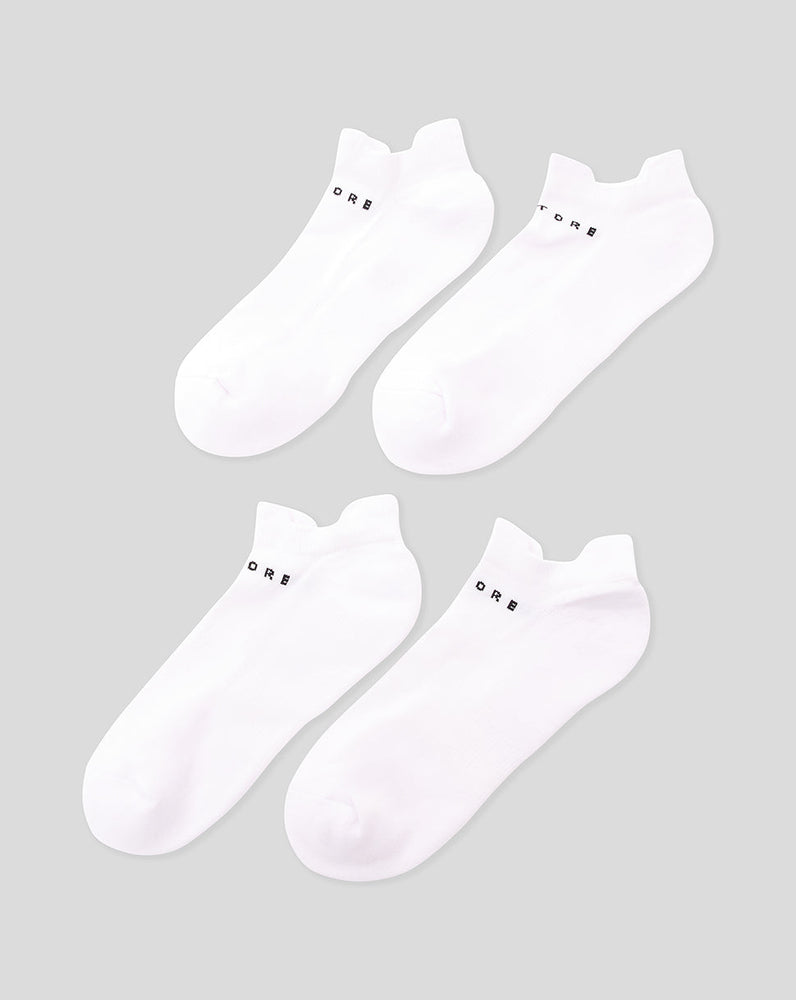 White Active Ankle Socks 3pk