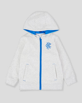 Light grey infant Rangers zip up hoodie
