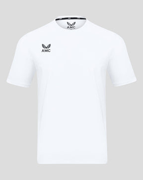 White AMC Short Sleeve Cotton Training T-Shirt